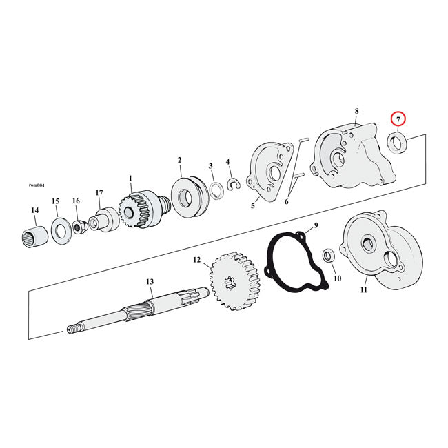 Oil Seal Starter Shaft Housing For 80-86 B.T.