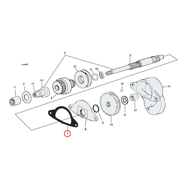 Gasket Oil Deflector Plate Starter Fiber
