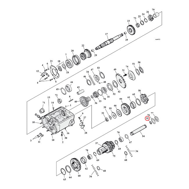 O-Ring Countershaft / Rocker Arm Shaft