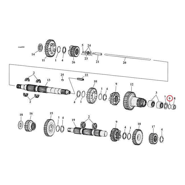 O-Ring Transmission Mainshaft Right End