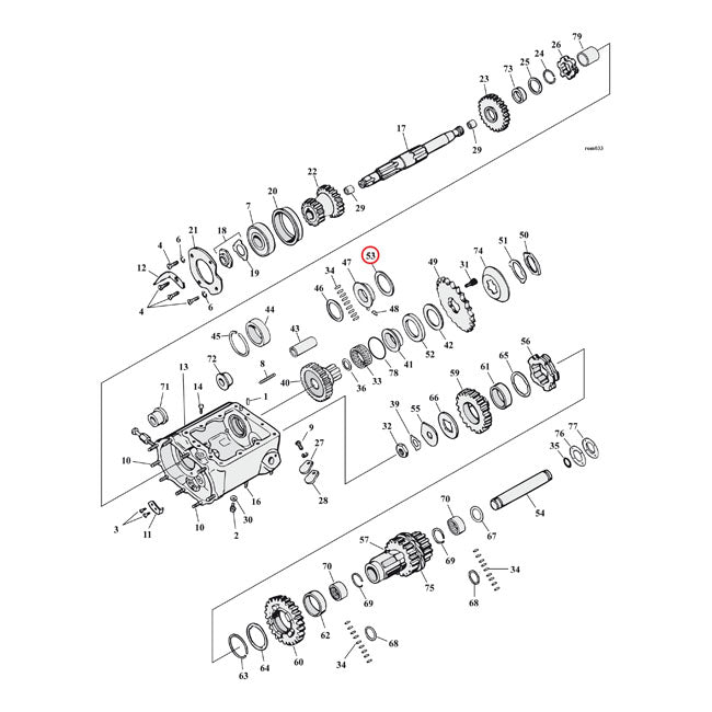 Cork Washer Transmission Mainshaft