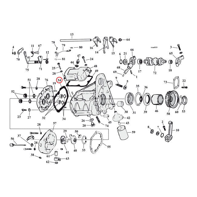 Transmission Bearing Housing Gasket Fiber For 80-99 5-speed B.T.