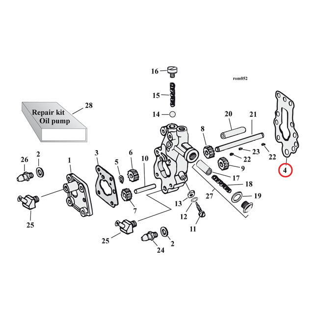 Oil Pump Body To Case Gasket Fiber For 41-67 B.T. NU