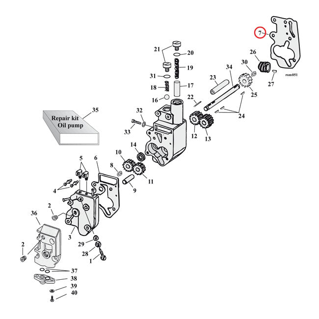Oil Pump Body To Case Gaskets Fiber