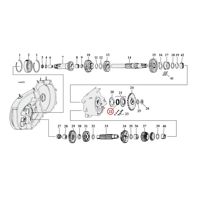 Oil Seal Transmission Manshaft Rubber OD For L84-89 XL NU