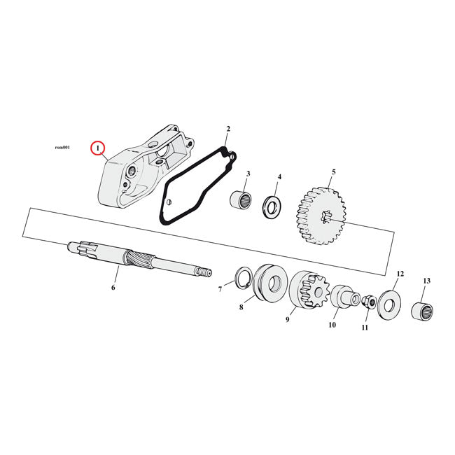 Gasket Starter Cover Plate 031 Inch Fiber For 74-78 XLH (Hitachi)