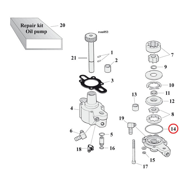 Oil Pump Body To Cover O-Ring