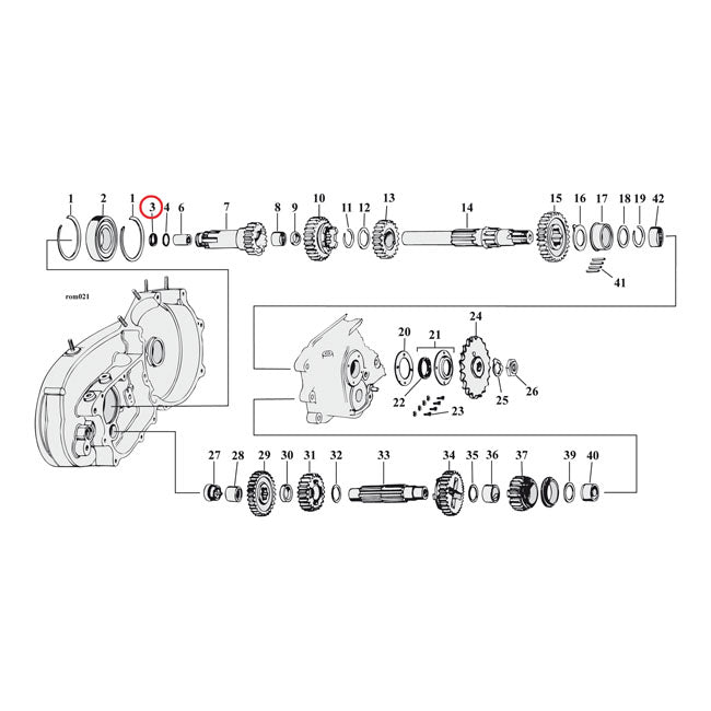 Oil Seal Clutch Gear Xl For 67-70 XL