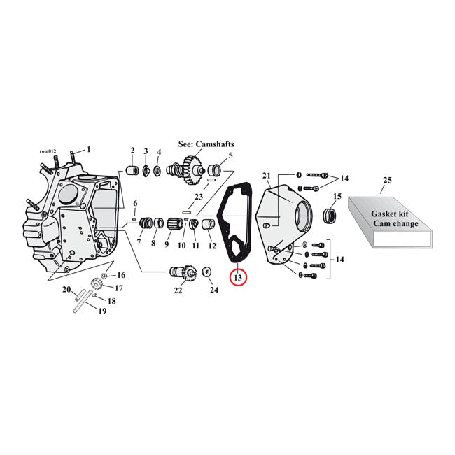 Cam Cover Gaskets 032 Inch AFM For 70-92 B.T.NU