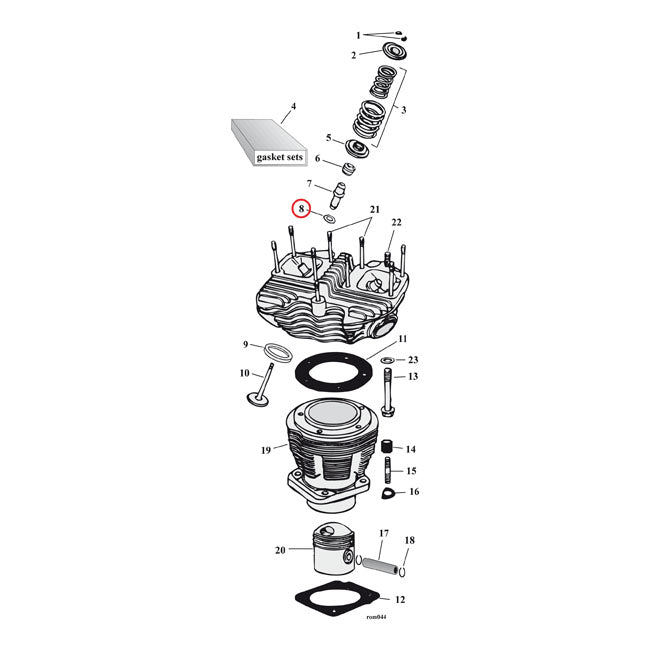 Valve Guide Gaskets For 48-79 B.T.