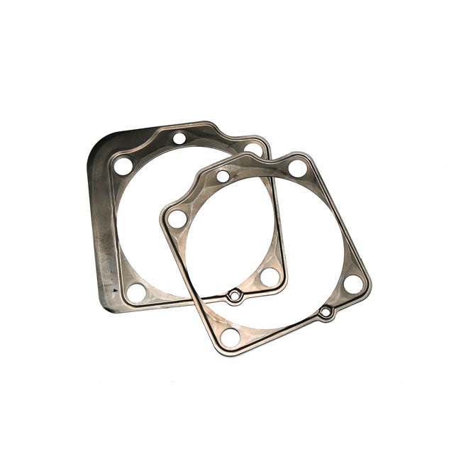 Cylinder Base Gasket Set Front/Rear 020 Inch Mls For 63-65 Panhead