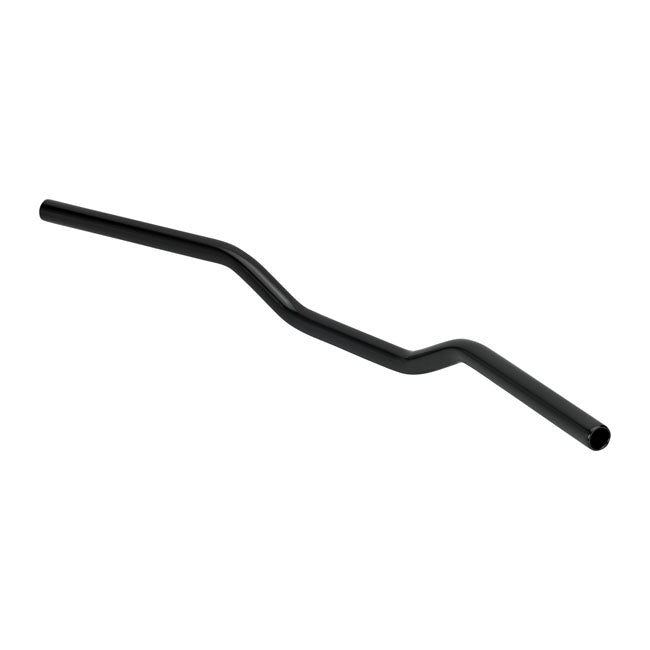 1 Inch Tracker Mid Handlebar Black TUV Approved Fits pre-81 H-D With 1" ID Risers