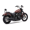 NH Series 3 Inch Slip-On Mufflers Black For Softail: 18-20 Softail FLHC/S Heritage Classic
