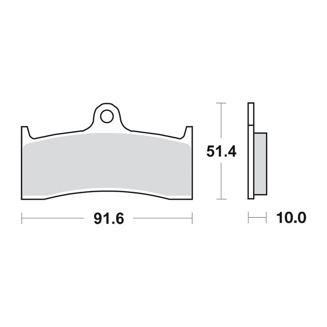 Street Excel Sintered Brake Pads For Front: For PM 112X6B And 112X6QC Calipers