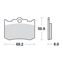 Street Excel Sintered Brake Pads For Rear: For PM 125X4R