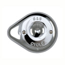 Mini Teardrop Stealth Air Cleaner Cover Chrome Plated