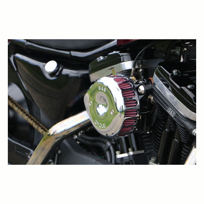 Mini Teardrop Stealth Air Cleaner Kit Chrome For 00-15 Softail