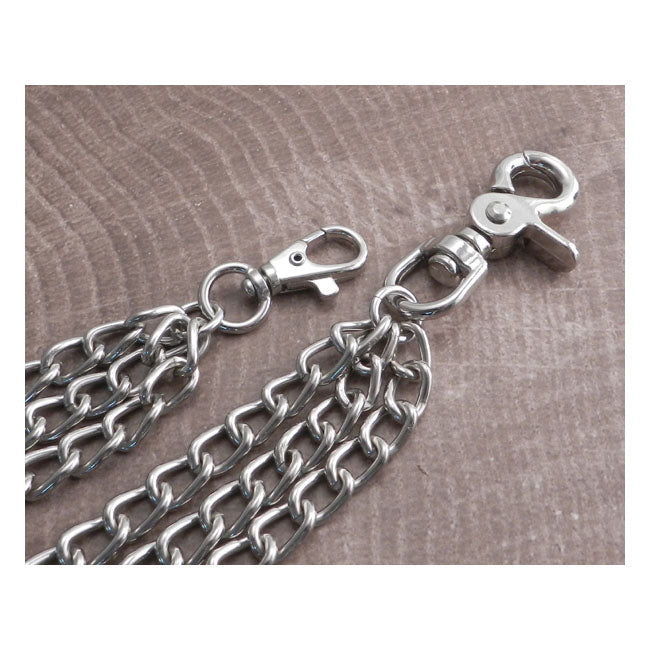 Splicer Chrome Triple Wallet Chain