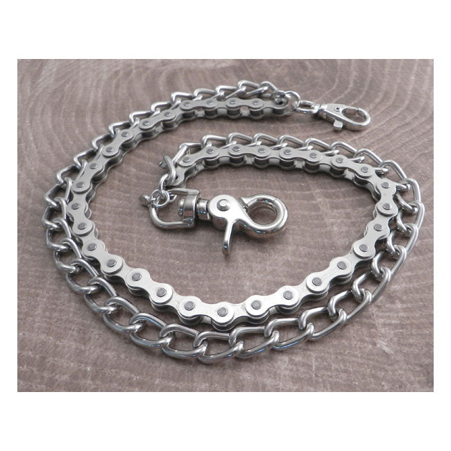 Bike Chain & Shackle Double Wallet Chain