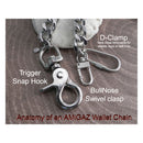 Black Bike Wallet Chain