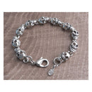 Flat Skull Chain Bracelet