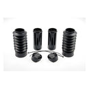 6 Pieces Fork Tube Cover Kit Gloss Black Logo For 18-21 Softail FXBR/S Breakout