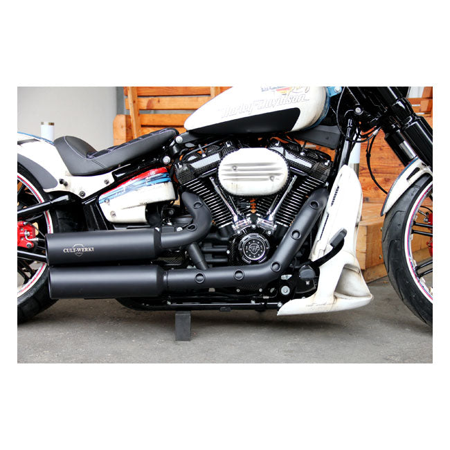 Racing Air Cleaner Cover Matt Black For 18-22 Softail With 114" Engine With Oval OEM Air Cleaner