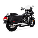 3 Inch Twin Slash Slip-On Mufflers For Softail: 18-20 FLHC Heritage 107