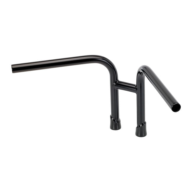1 Inch Re-Bar Handlebar Black TUV Approved Fits Pre-81 H-D With 3-1/2" Mount Bolt Spacing