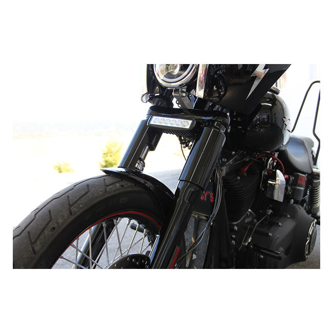 2 Pieces Lower Fork Tube Cover Kit Gloss Black For 18-21 Softail FXBB/S Street Bob