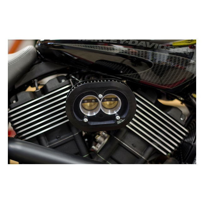 Street Rod Hi Flow Air Cleaner Kit Black