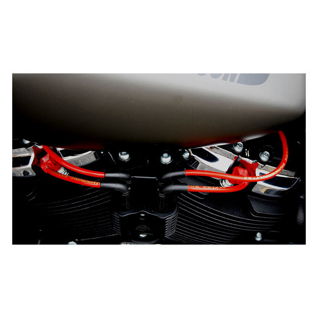 8.2 MM Thundervolt Spark Plug Wire Set Red For 18-22 M8 Softail