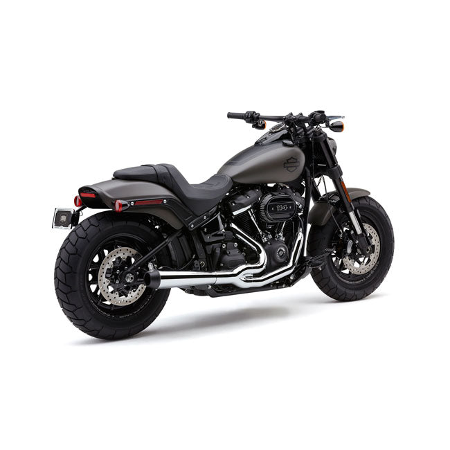 EL Diablo 2-Into-1 Exhaust Chrome For 18-20 Softail FLFB/S Fatboy, FXBR/S Breakout