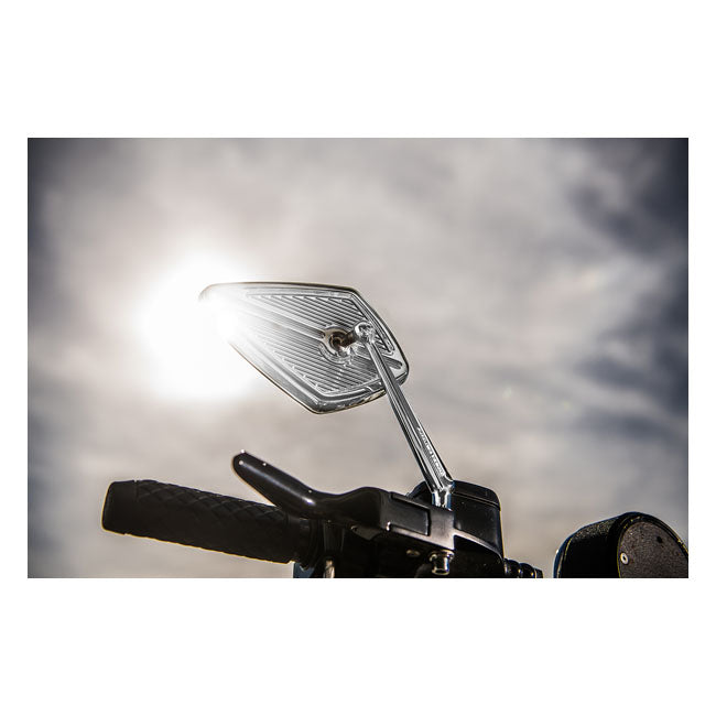 Diamond Billet Mirror Chrome