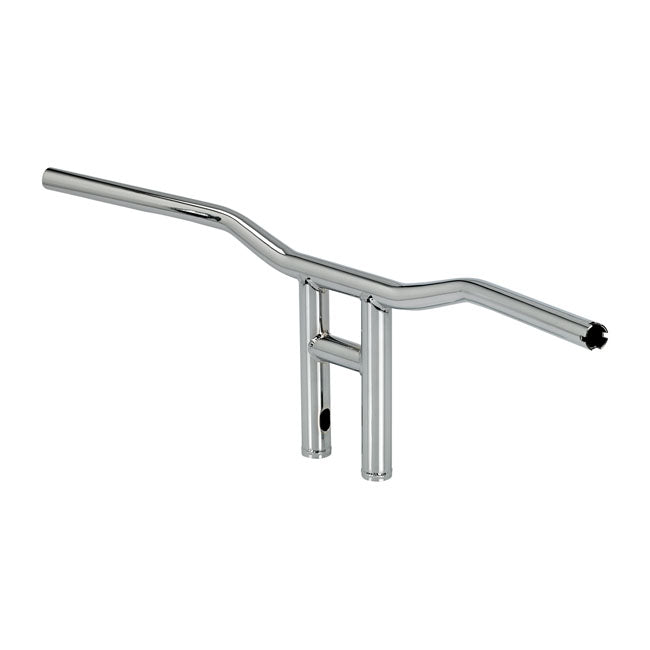 Tyson XL Handlebar 10 Inch Chrome TUV Approved Fits 08-21 H-D E-Throttle With 3-1/2" Mount Bolt Spacing