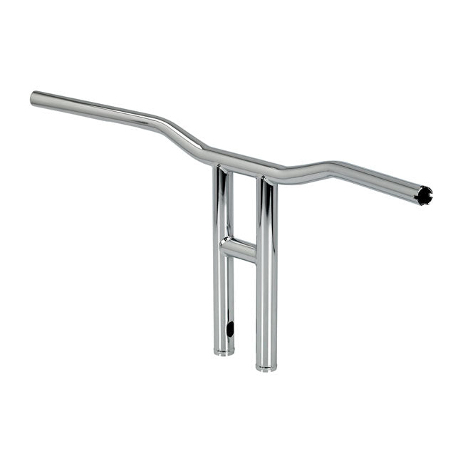 Tyson XL Handlebar 14 Inch Chrome TUV Approved Fits 08-21 H-D E-Throttle With 3-1/2" Mount Bolt Spacing
