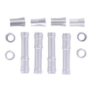 Twin Cam Aluminum Pushrod Cover Set Silver