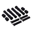 Shovel Aluminum Pushrod Cover Set Blsck For 66-84 Shovelhead (NU)