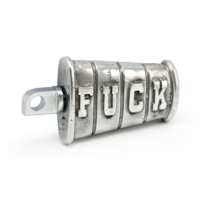 Kicker Pedal 'Fuck' Cast Aluminum For Most H-D models With Swing-Out Kick Pedal