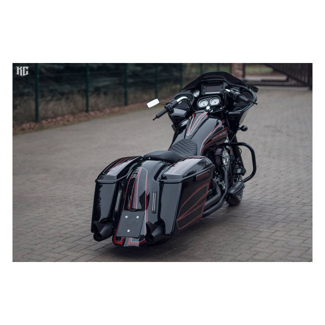 Stretch Down Extended Saddlebags - 4 Inch For 14-21 Touring