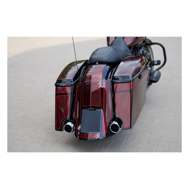 Killer Custom Stretch Down Extended Saddlebags - 3 Inch