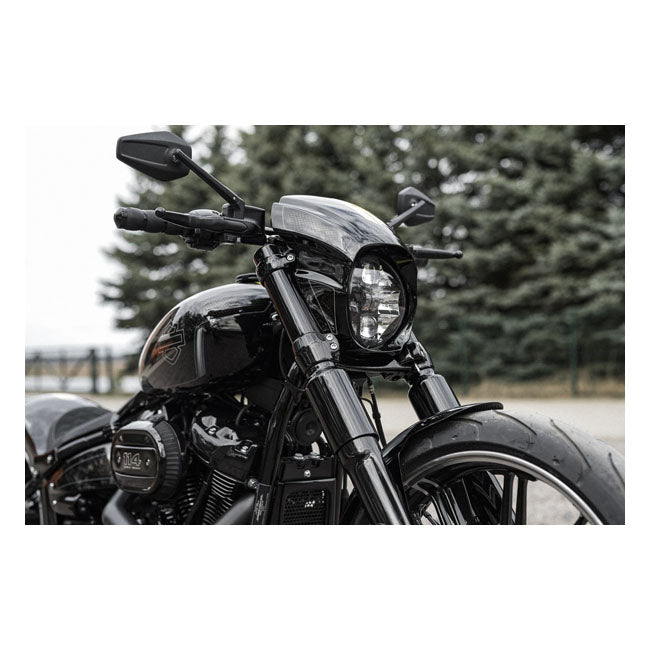 Aggressor Series Full Fork Cover Set Black For 18-21 Softail FXBR/S Breakout