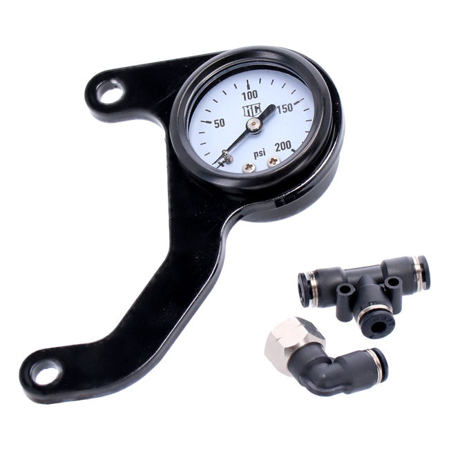 M8 Air Ride Gauge Kit White Face Gauge