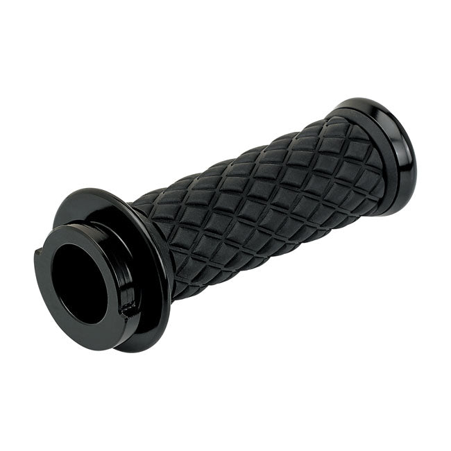 Alumicore Grips Black Fits 74-21 H-D With Single Or Dual Throttle Cables