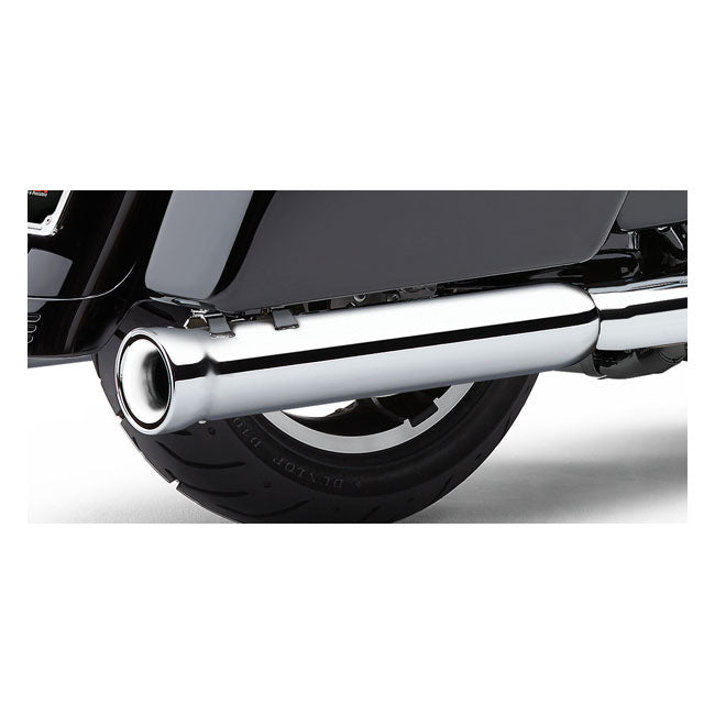 NH Series 3 Inch Slip-On Mufflers Chrome For 08-16 FXDF Fat Bob