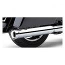 NH Series Slip-On Mufflers Chrome - 3 Inch For Softail: 07-16 FLSTC Heritage Classic