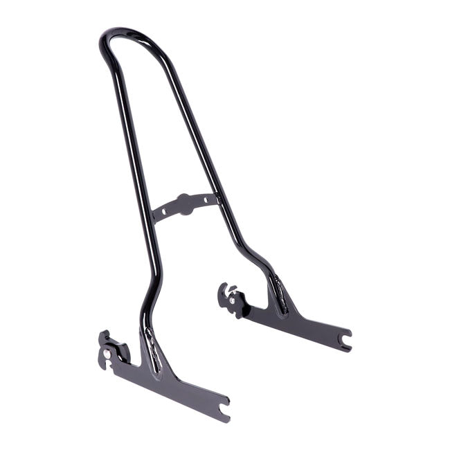 Sissy Bar Kit Black - 21 Inch 1 Piece Upright For 07-17 FLSTF