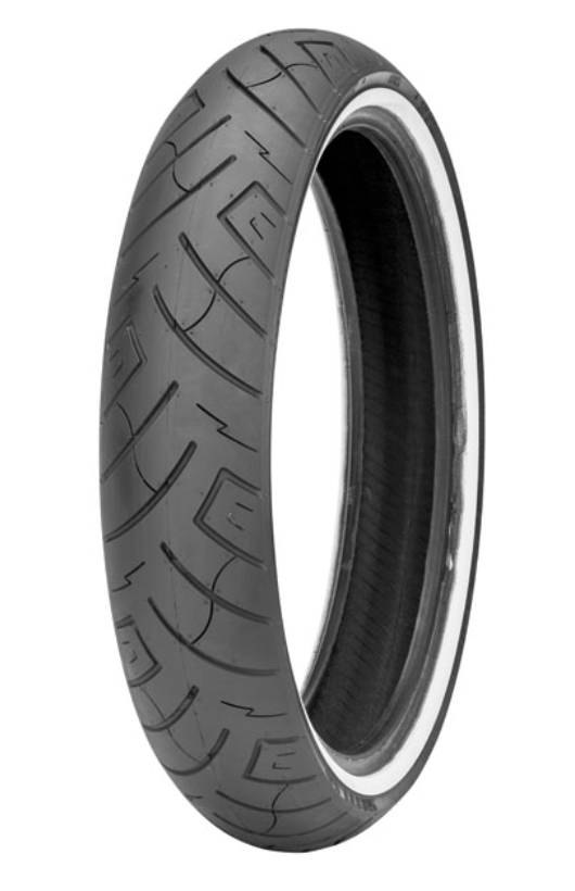 777 Front Tyre - 100 / 90-19 (61H) White Wall