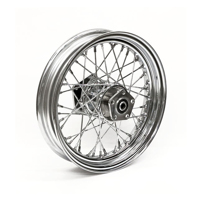 Rear Wheel 40 Spokes Chrome - 3.00 X 16 For 86-99 FLT, FLHT, FLHR, FLTR