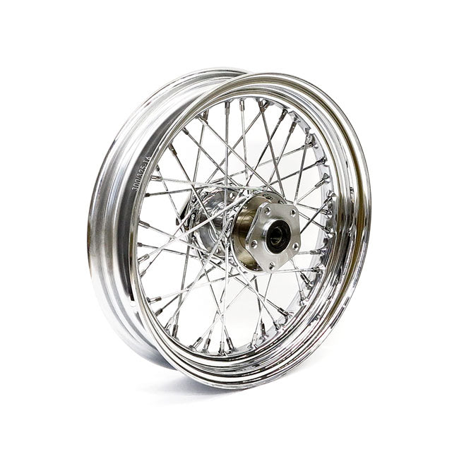 Front Wheel 40 Spokes Chrome - 3.00 X 16 For 84-98 FLT, FLHT, FLHR, FLTR